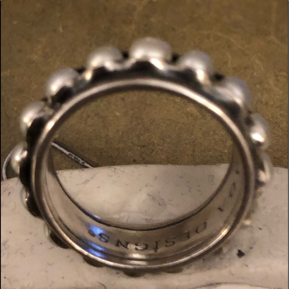 Silpada Sterling Silver Pearl Band Ring - Picture 6 of 7